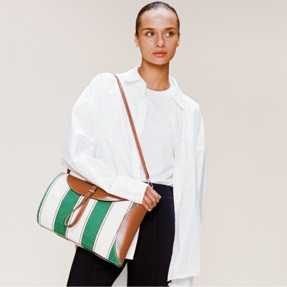 Staud Mia bag in bungalow stripe